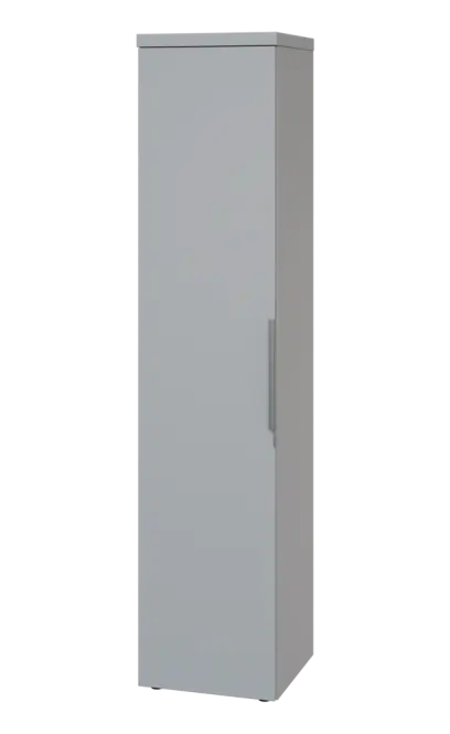 SIN 5 - 4D kancelářská skříň, 1-dveřová, levá, 1820x400x400, šedá